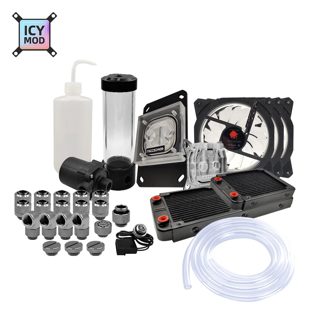 Cpu Water Cooler 240Mm Rgb - FREEZEMOD Водяной охладитель Комплект мягких трубок