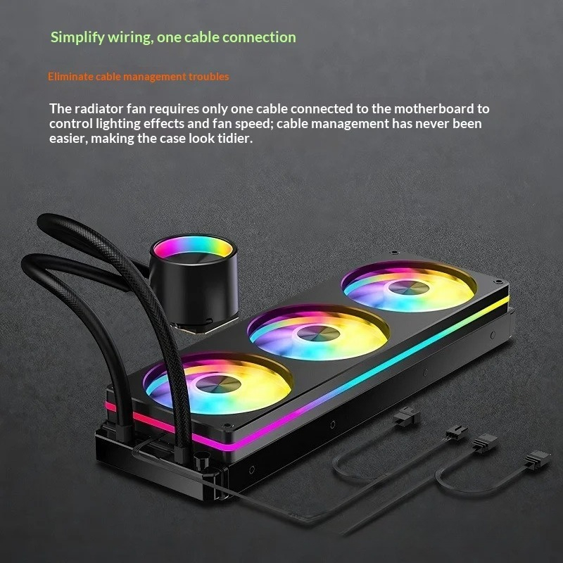 Aio Liquid Cooler 360Mm Argb - Кулер для процессора JIUSHARK JK-S360 Crescent