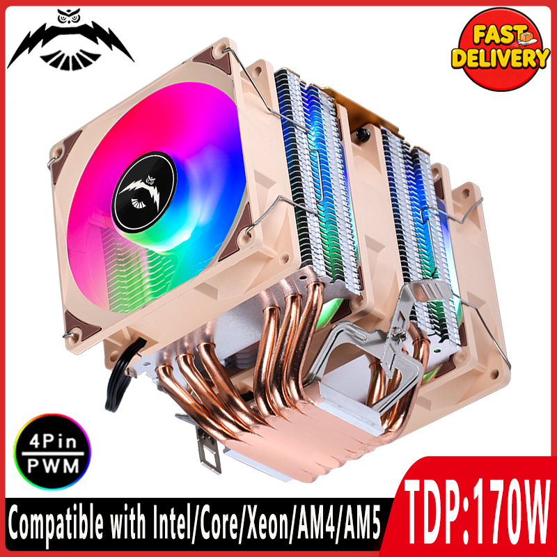 Cpu Air Cooler Dual Tower 6 Heatpipe - Кулер для процессора с 4/6 тепловыми