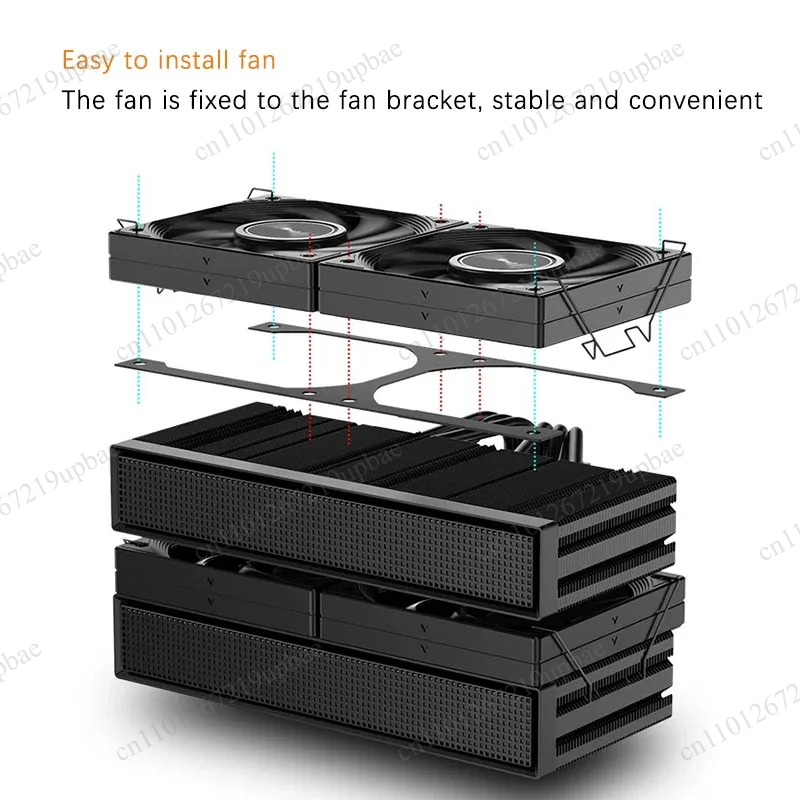 Cpu Air Cooler Dual Tower 6 Heatpipe - Кулер для процессора JF15K с двумя