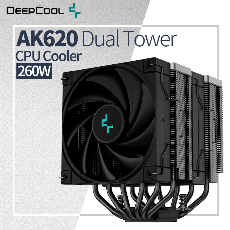 Cpu Air Cooler Dual Tower 6 Heatpipe - Кулер воздушный DeepCool AK620 для ЦП