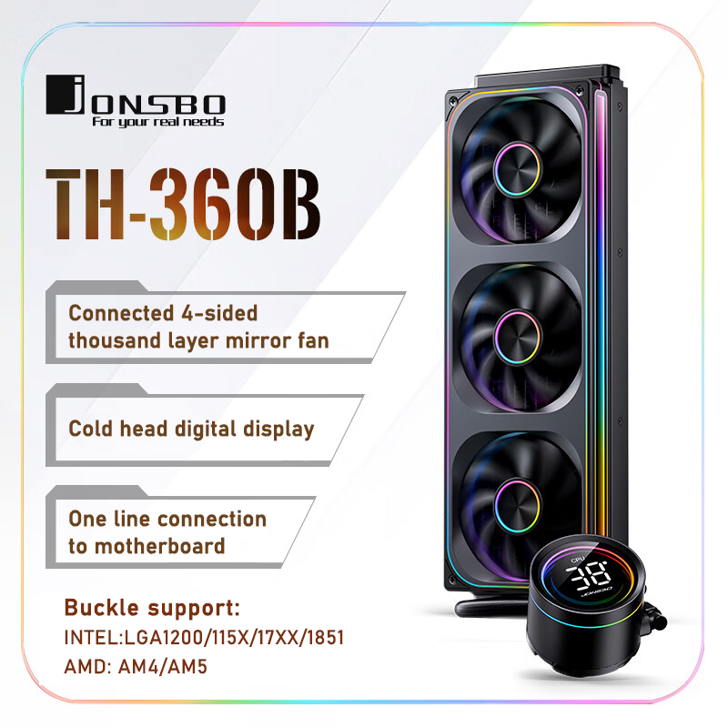 Liquid Cooling Radiator 360 - Jonsbo TH-360 AIO ЦП Жидкостное охлаждение