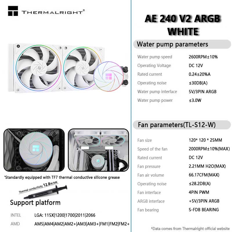 Thermalright AQUA ELITE 240 V2 – обзор и цена Cpu Water Cooler 240Mm Rgb