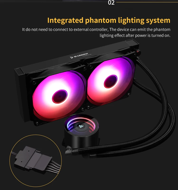 Корпус ПК Barrow Комплект водя – обзор и цена Cpu Water Cooler 240Mm Rgb