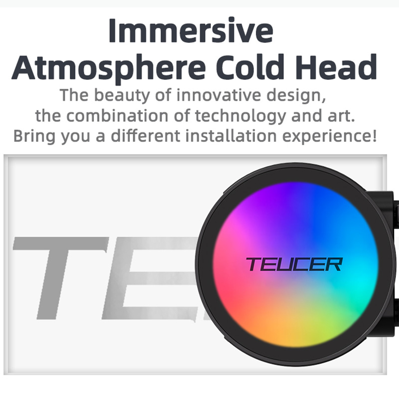 TEUCER AF-240 Кулер для процес – обзор и цена Cpu Water Cooler 240Mm Rgb
