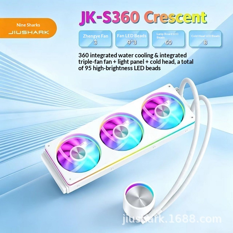 Кулер JIUSHARK JK-S360 Crescen – обзор и цена Aio Liquid Cooler 360Mm Argb