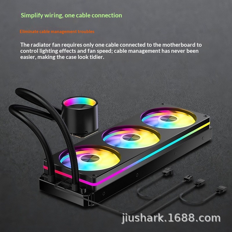 Кулер JIUSHARK JK-S360 Crescen – обзор и цена Aio Liquid Cooler 360Mm Argb