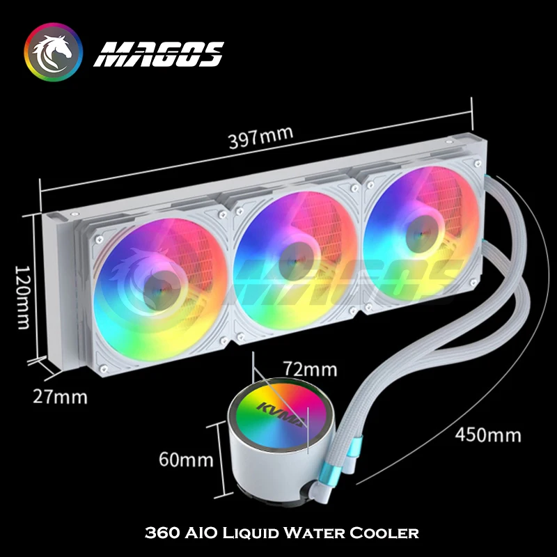 Водяной охладитель процессора  – обзор и цена Aio Liquid Cooler 360Mm Argb