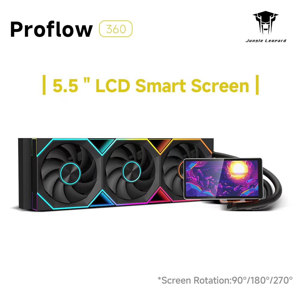 Jungle Leopard Pro Flow 360 AR – обзор и цена Aio Liquid Cooler 360Mm Argb