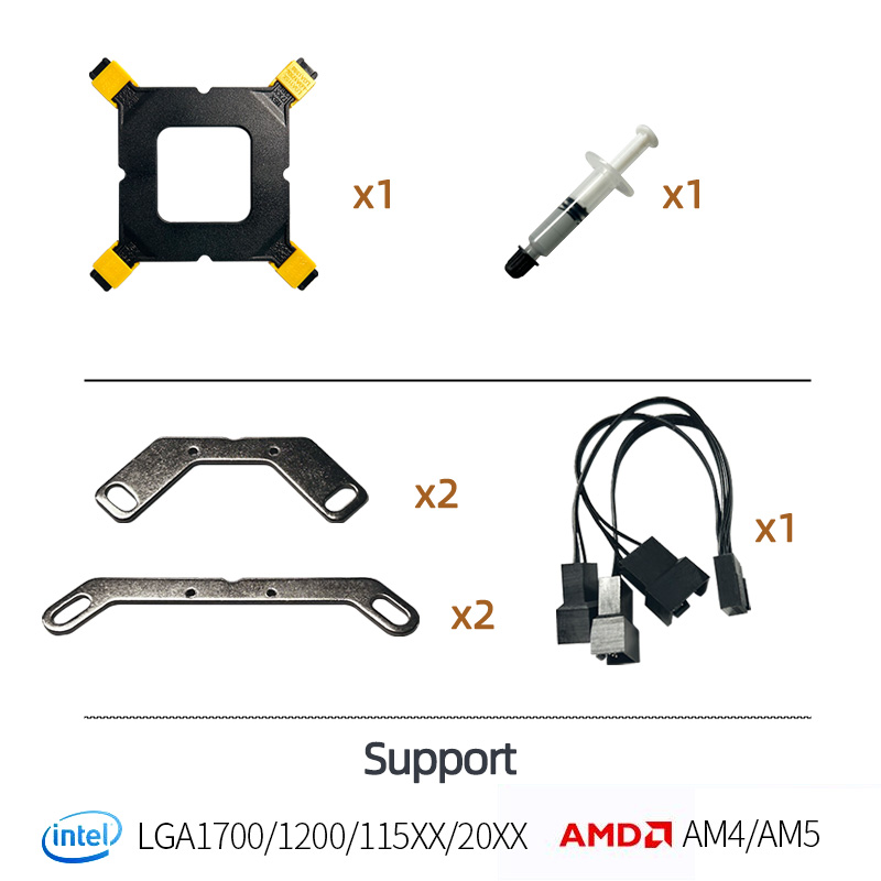 Водяной охладитель процессора  – обзор и цена Cpu Water Cooler 240Mm Rgb
