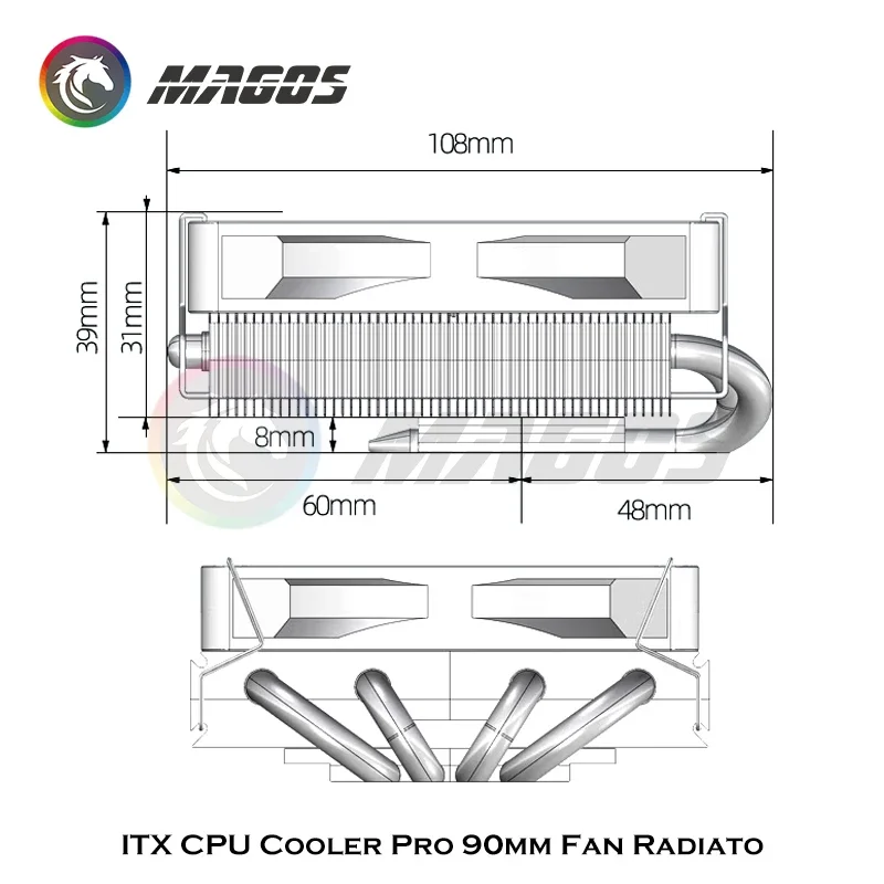 Кулер для ЦП ITX Pro с вентиля – обзор и цена Cpu Cooler Low Profile Itx