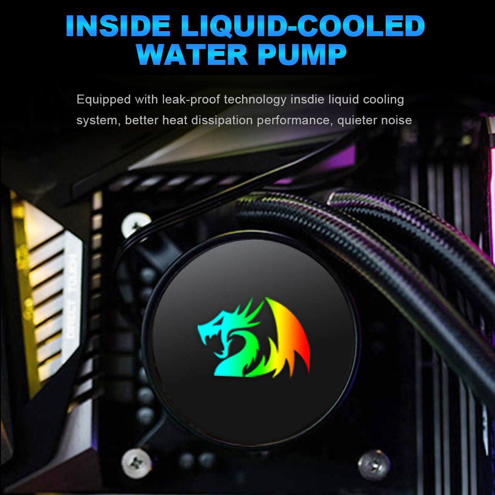REDRAGON Effect X CCW-3000 – к – обзор и цена Cpu Water Cooler 240Mm Rgb