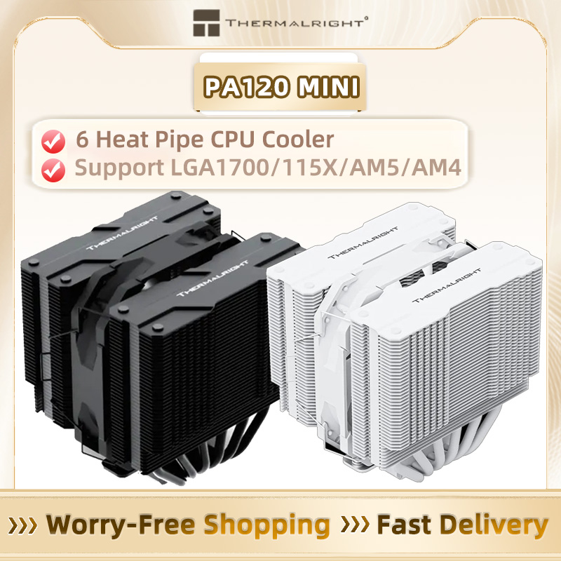 Thermalright PA120 MINI 6 тепл – обзор и цена Cpu Air Cooler Dual Tower 6 Heatpipe