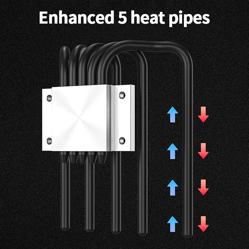 ID-COOLING IS-55 5 тепловых тр – обзор и цена Cpu Cooler Low Profile Itx