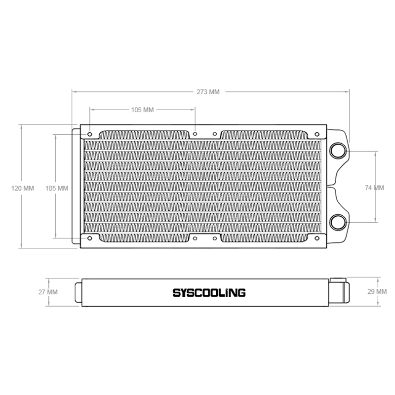 Syscooling медный радиатор бел – обзор и цена Liquid Cooling Radiator 360